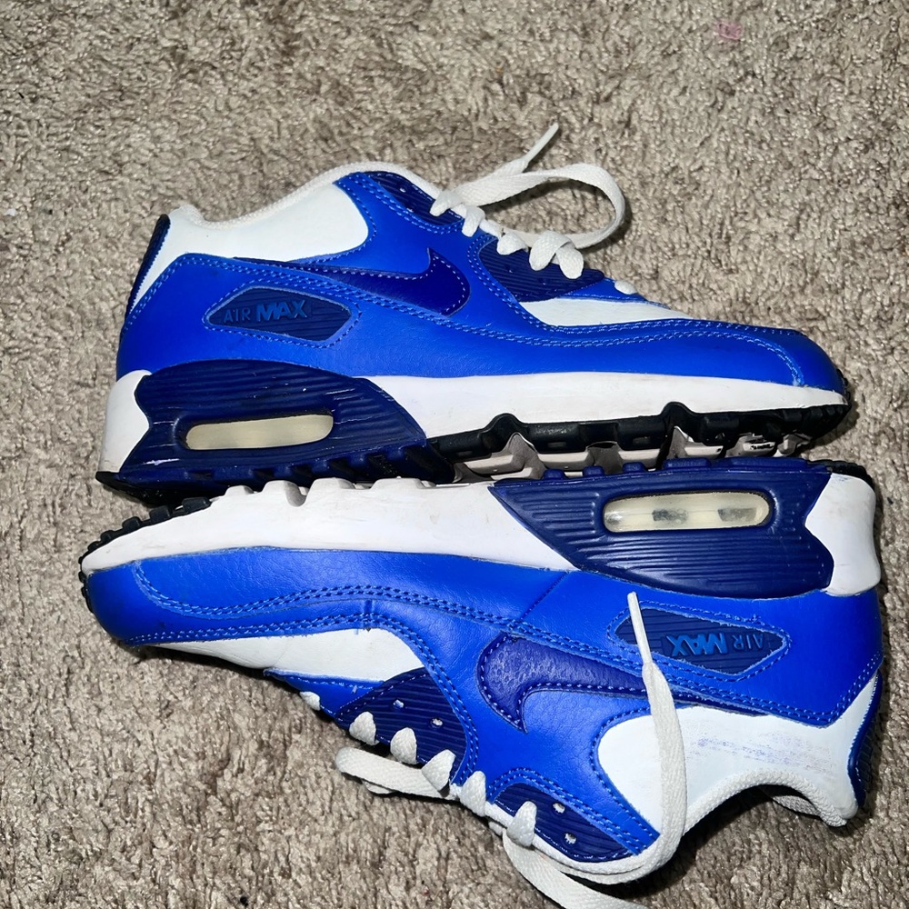 Nike Air Max Royal Blue and White Sneakers